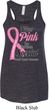 Breast Cancer Pink For Someone Special Ladies Flowy Racerback Tanktop