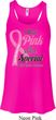 Breast Cancer Pink For Someone Special Ladies Flowy Racerback Tanktop