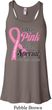 Breast Cancer Pink For Someone Special Ladies Flowy Racerback Tanktop