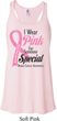 Breast Cancer Pink For Someone Special Ladies Flowy Racerback Tanktop