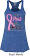 Breast Cancer Pink For Someone Special Ladies Flowy Racerback Tanktop