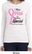 Breast Cancer Pink For Someone Special Ladies Long Sleeve Shirt