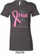 Breast Cancer Pink For Someone Special Ladies Longer Length Shirt