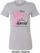 Breast Cancer Pink For Someone Special Ladies Longer Length Shirt