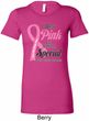 Breast Cancer Pink For Someone Special Ladies Longer Length Shirt