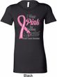 Breast Cancer Pink For Someone Special Ladies Longer Length Shirt