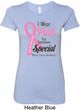 Breast Cancer Pink For Someone Special Ladies Longer Length Shirt