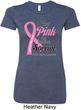 Breast Cancer Pink For Someone Special Ladies Longer Length Shirt