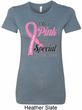 Breast Cancer Pink For Someone Special Ladies Longer Length Shirt