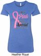 Breast Cancer Pink For Someone Special Ladies Longer Length Shirt