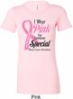 Breast Cancer Pink For Someone Special Ladies Longer Length Shirt