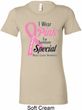 Breast Cancer Pink For Someone Special Ladies Longer Length Shirt