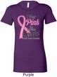 Breast Cancer Pink For Someone Special Ladies Longer Length Shirt