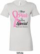 Breast Cancer Pink For Someone Special Ladies Longer Length Shirt