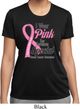 Breast Cancer Pink For Someone Special Ladies Moisture Wicking Shirt