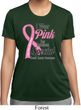 Breast Cancer Pink For Someone Special Ladies Moisture Wicking Shirt