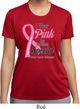 Breast Cancer Pink For Someone Special Ladies Moisture Wicking Shirt