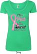 Breast Cancer Pink For Someone Special Ladies Scoop Neck Shirt