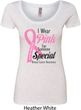 Breast Cancer Pink For Someone Special Ladies Scoop Neck Shirt