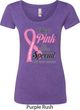 Breast Cancer Pink For Someone Special Ladies Scoop Neck Shirt