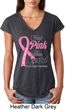 Breast Cancer Pink For Someone Special Ladies Tri Blend V-Neck Shirt