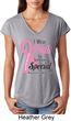Breast Cancer Pink For Someone Special Ladies Tri Blend V-Neck Shirt