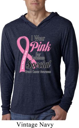 Breast Cancer Pink For Someone Special Lightweight Hoodie Shirt