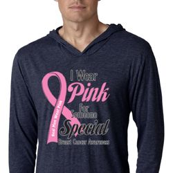 Breast Cancer Pink For Someone Special Lightweight Hoodie Shirt