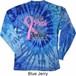 Breast Cancer Pink For Someone Special Long Sleeve Tie Dye Shirt