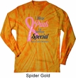 Breast Cancer Pink For Someone Special Long Sleeve Tie Dye Shirt