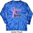 Breast Cancer Pink For Someone Special Long Sleeve Tie Dye Shirt
