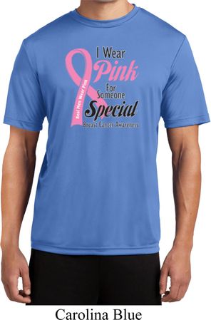 Breast Cancer Pink For Someone Special Mens Moisture Wicking Shirt