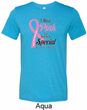 Breast Cancer Pink For Someone Special Mens Tri Blend Crewneck Shirt