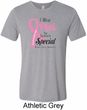 Breast Cancer Pink For Someone Special Mens Tri Blend Crewneck Shirt