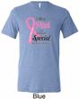 Breast Cancer Pink For Someone Special Mens Tri Blend Crewneck Shirt