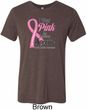 Breast Cancer Pink For Someone Special Mens Tri Blend Crewneck Shirt