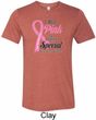 Breast Cancer Pink For Someone Special Mens Tri Blend Crewneck Shirt