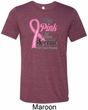 Breast Cancer Pink For Someone Special Mens Tri Blend Crewneck Shirt