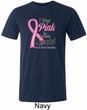Breast Cancer Pink For Someone Special Mens Tri Blend Crewneck Shirt