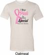 Breast Cancer Pink For Someone Special Mens Tri Blend Crewneck Shirt