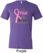 Breast Cancer Pink For Someone Special Mens Tri Blend Crewneck Shirt