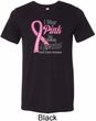 Breast Cancer Pink For Someone Special Mens Tri Blend Crewneck Shirt