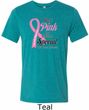 Breast Cancer Pink For Someone Special Mens Tri Blend Crewneck Shirt