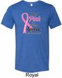 Breast Cancer Pink For Someone Special Mens Tri Blend Crewneck Shirt