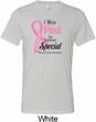Breast Cancer Pink For Someone Special Mens Tri Blend Crewneck Shirt