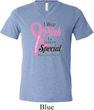 Breast Cancer Pink For Someone Special Mens Tri Blend V-neck Shirt