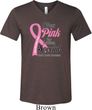 Breast Cancer Pink For Someone Special Mens Tri Blend V-neck Shirt