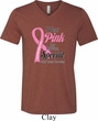 Breast Cancer Pink For Someone Special Mens Tri Blend V-neck Shirt