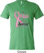 Breast Cancer Pink For Someone Special Mens Tri Blend V-neck Shirt