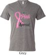 Breast Cancer Pink For Someone Special Mens Tri Blend V-neck Shirt